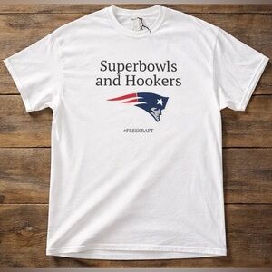 New England Patriots Robert Kraft Scandal T Shirt - Men’s XXL NWT